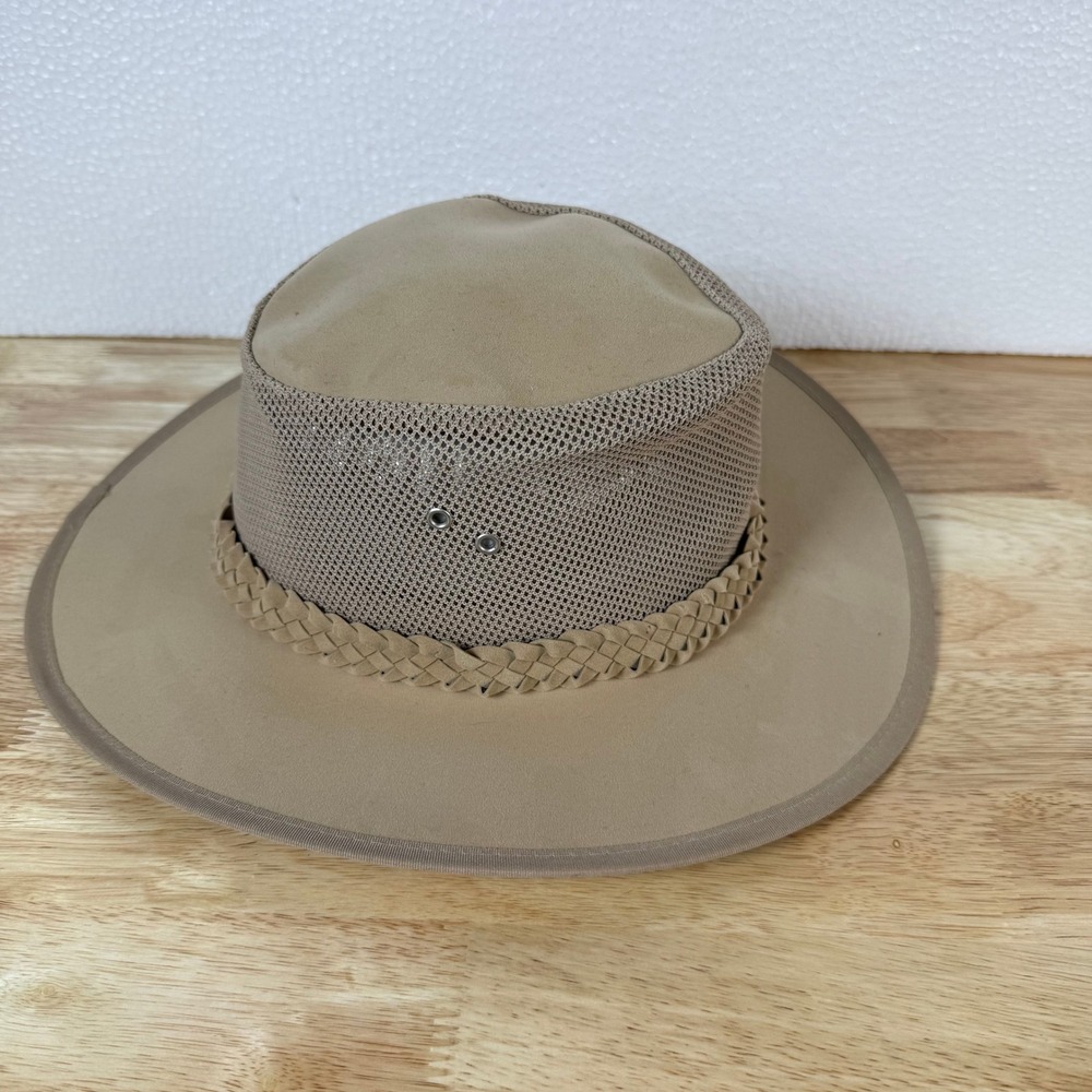 Dorfman Pacific DPC Outdoor Sun Hat Aussie Safari Hiking Fishing Tan Large Brim - Picture 4 of 8